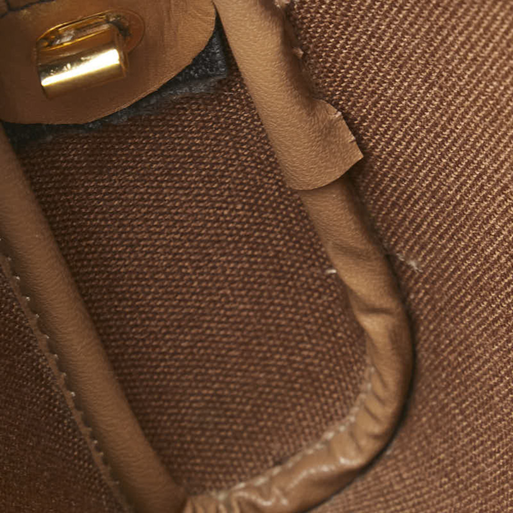 Dior logo crossbody shoulder bag black brown leather - Picture 7 of 9